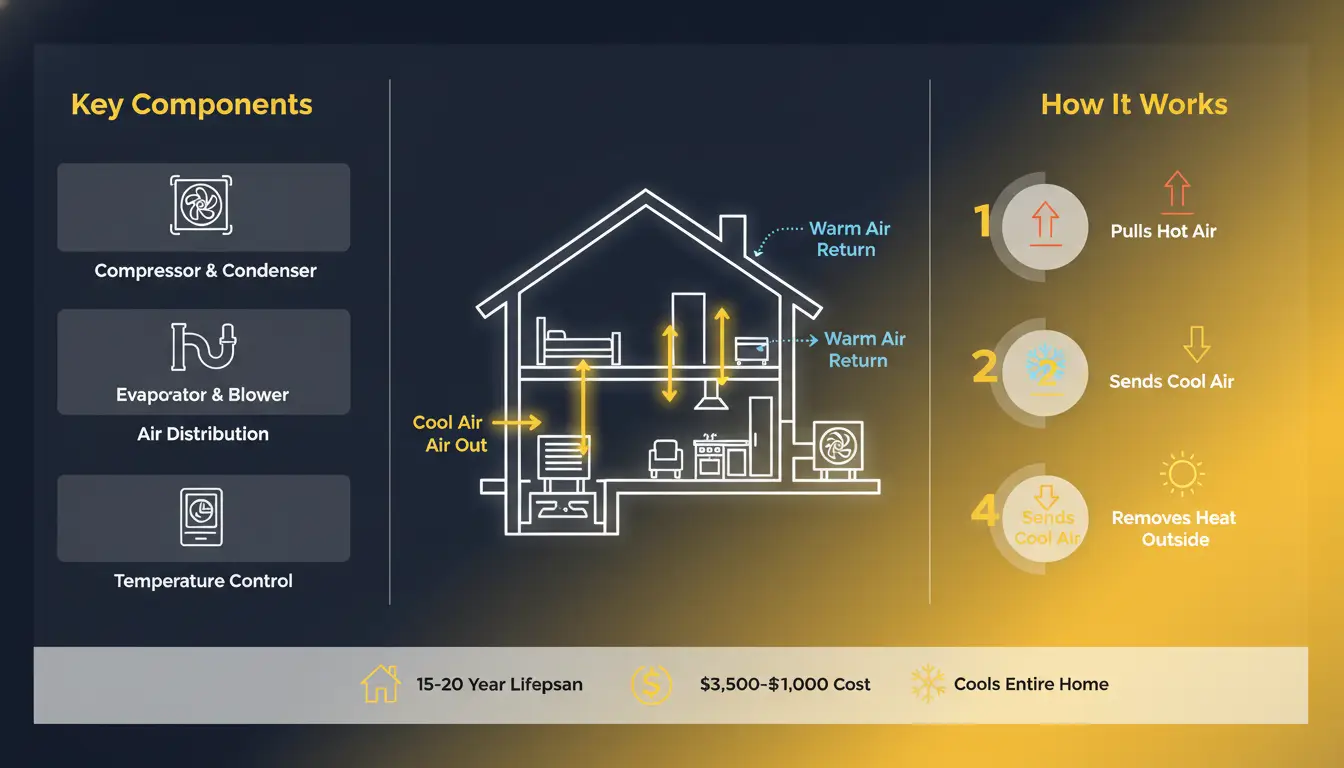 What is central air conditioning