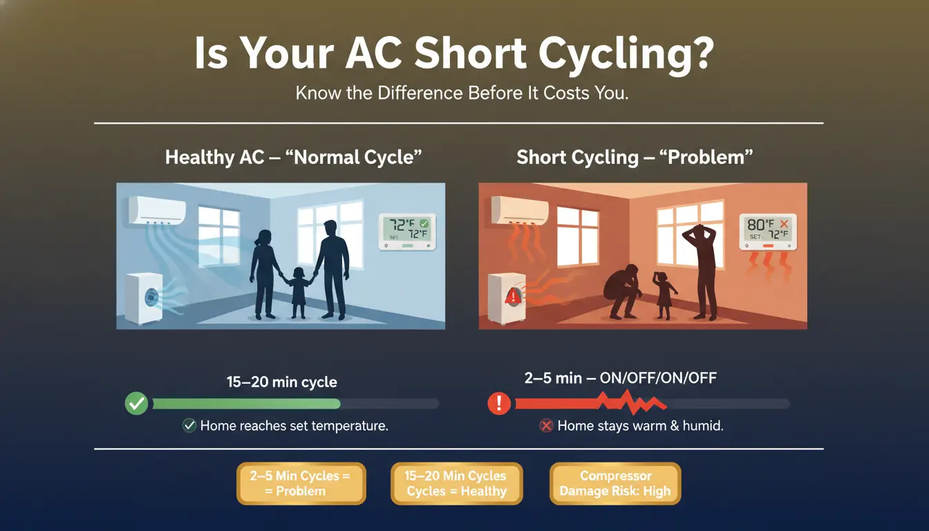 AC short cycling