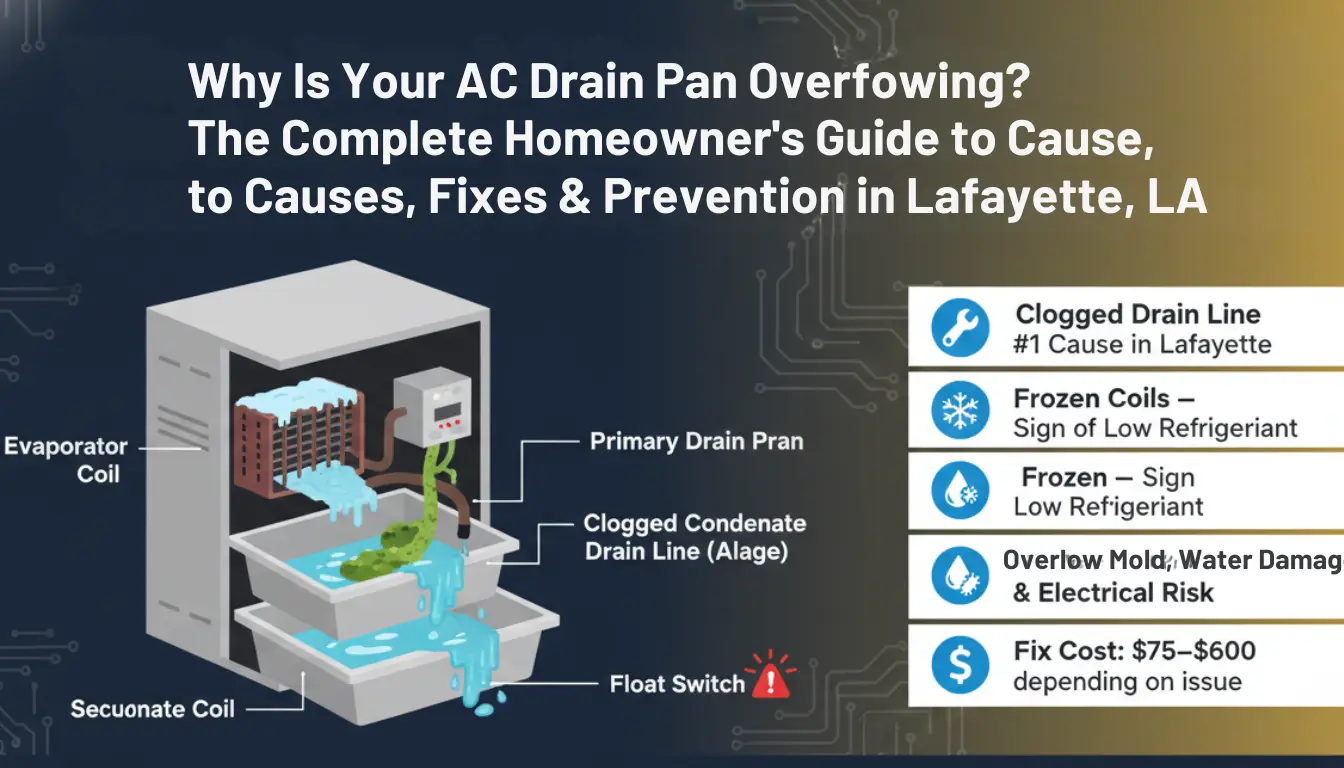 AC Drain Pan Overflowing