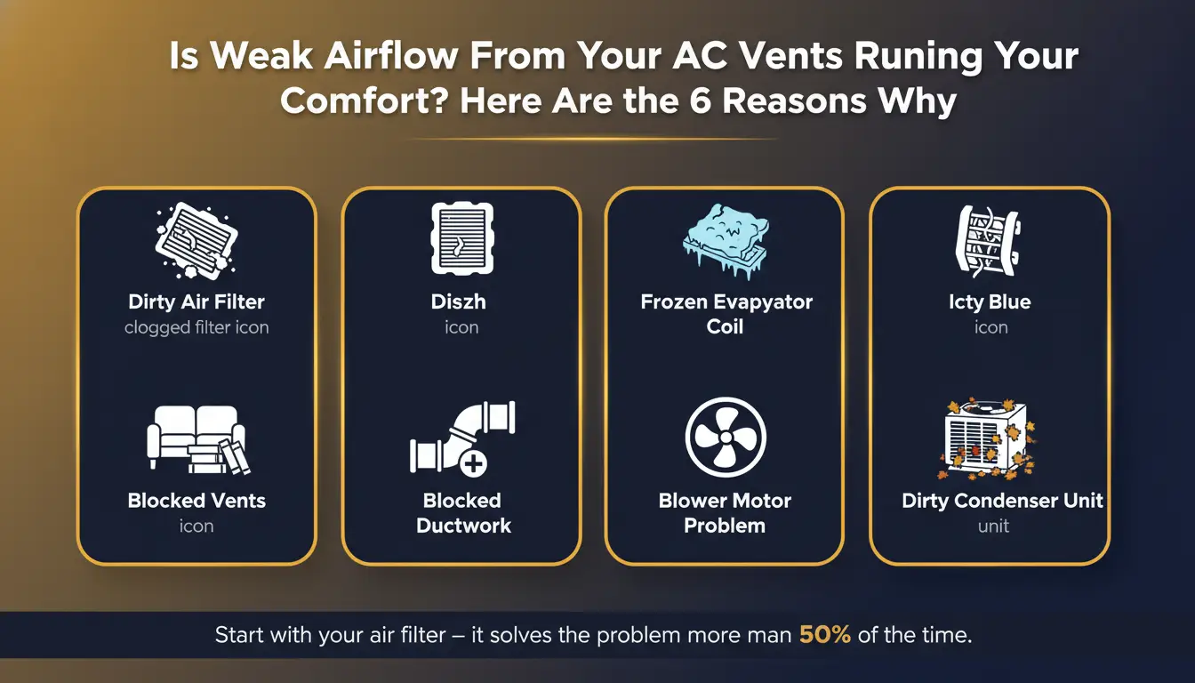 Weak Airflow from AC Vents