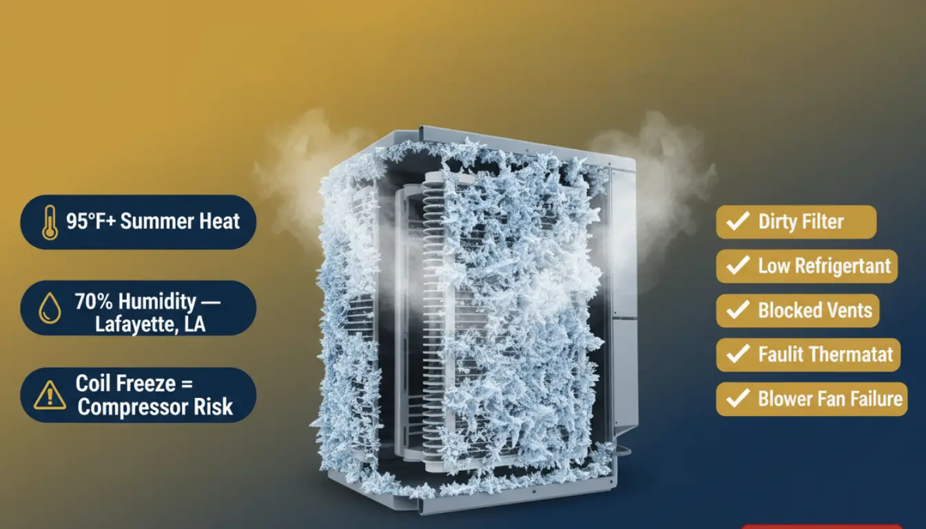 Frozen AC Coil