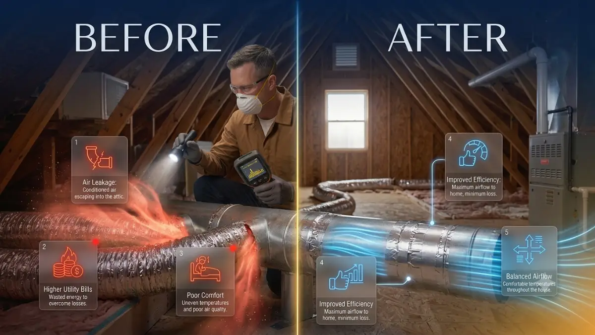 How to detect leaky ducts