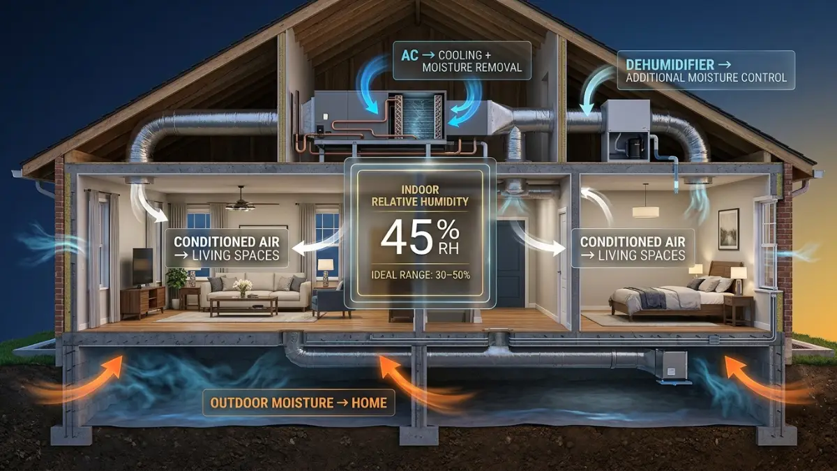 Humidity control in Louisiana homes